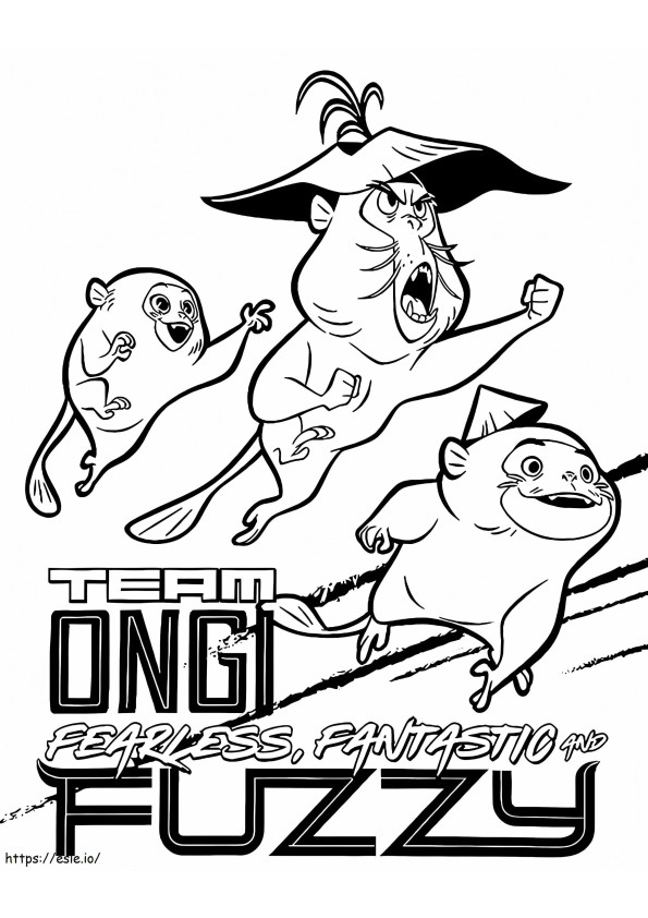 The Ongis coloring page