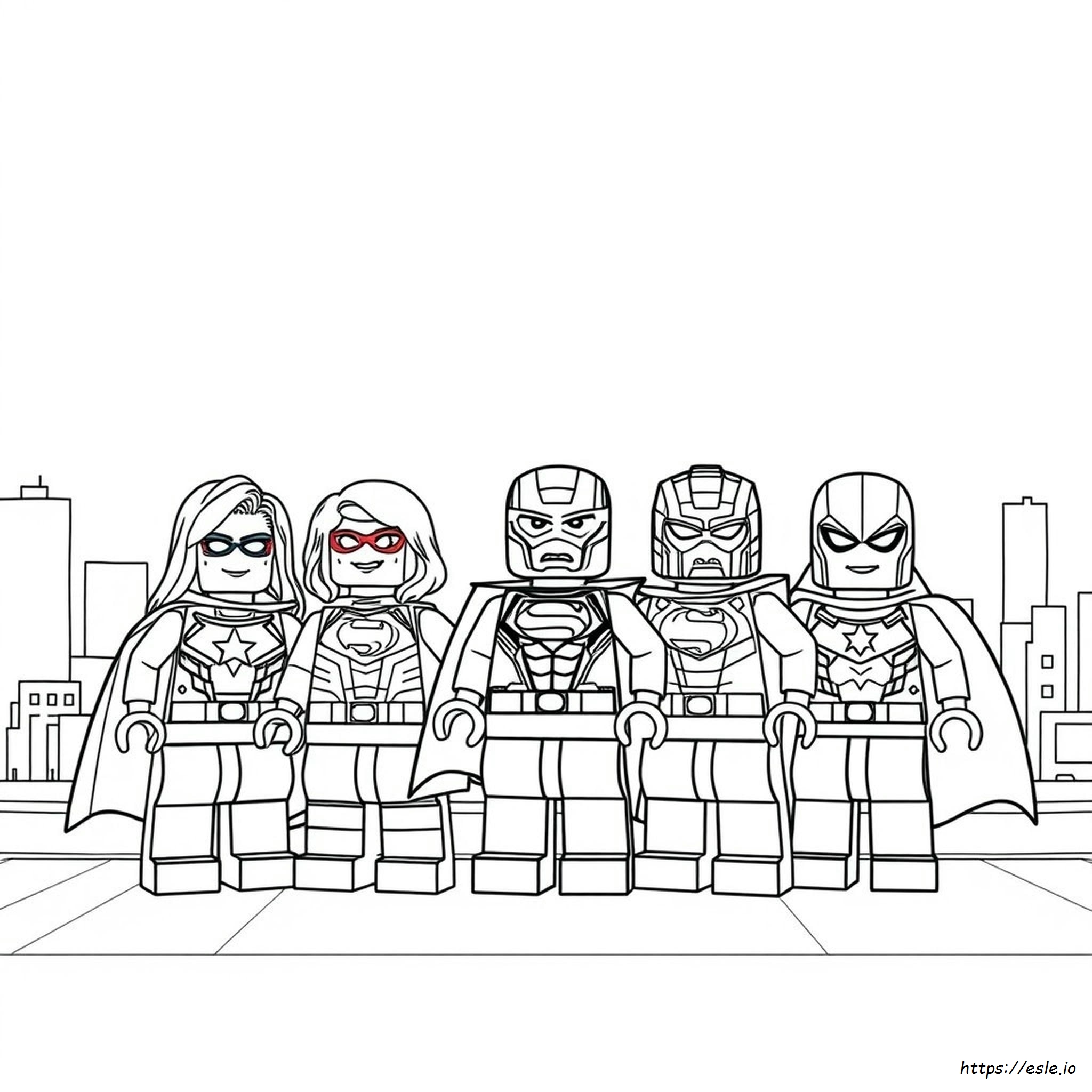 Lego Marvel Super Heroes Coloring Pages
