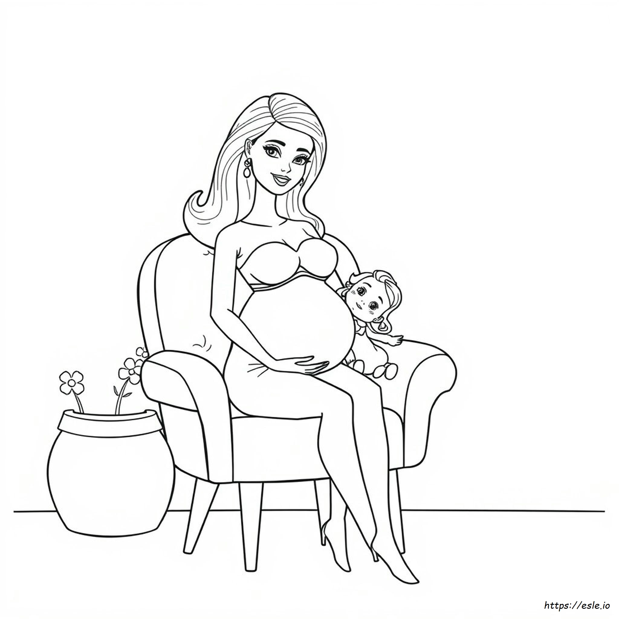 Barbie Hamil Gambar