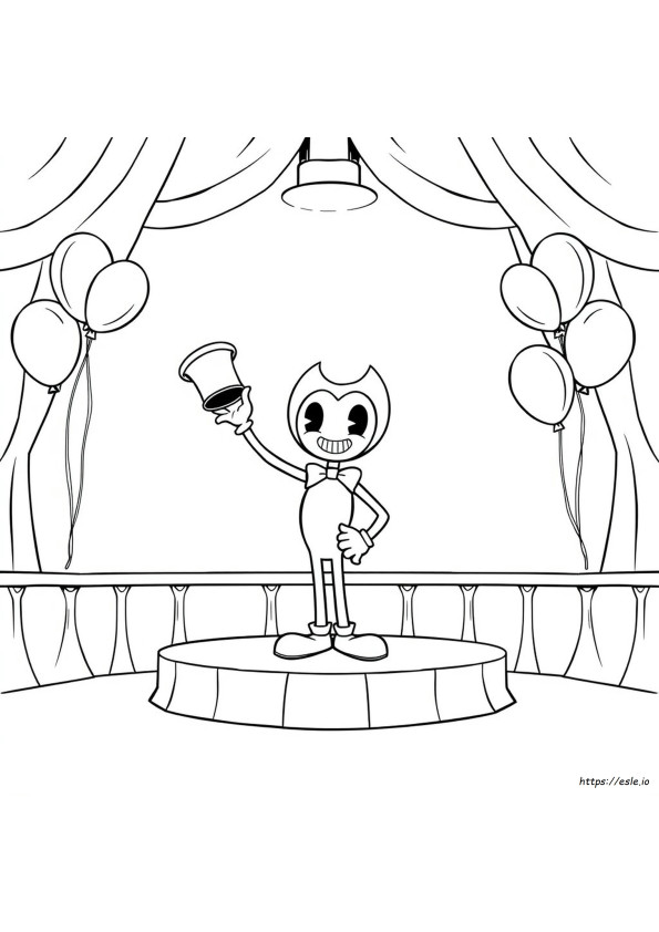 Bendy Borisz Színező Oldalak
