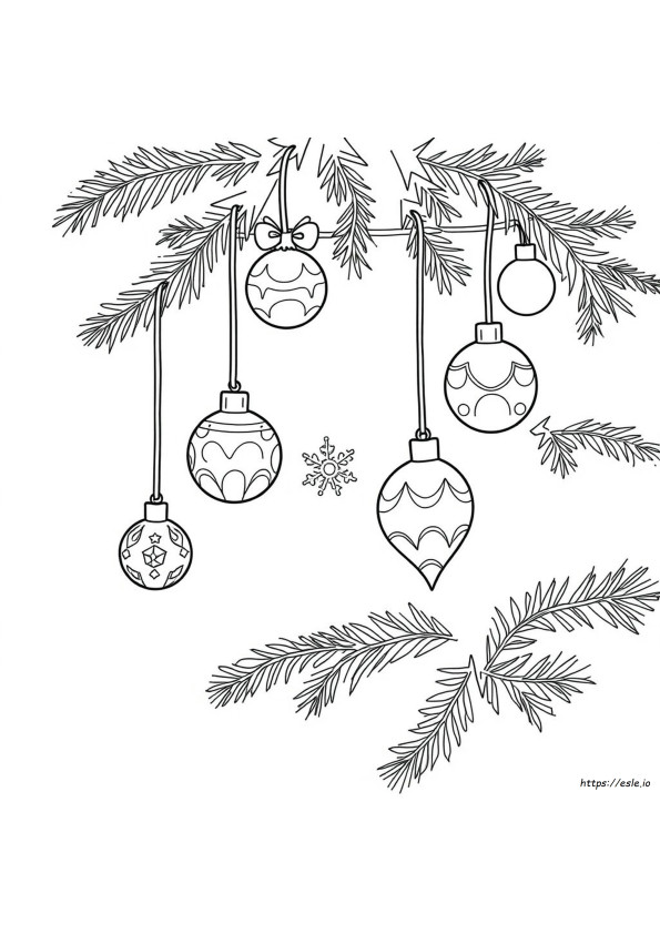 Free Printable Christmas Ornament Coloring Pages