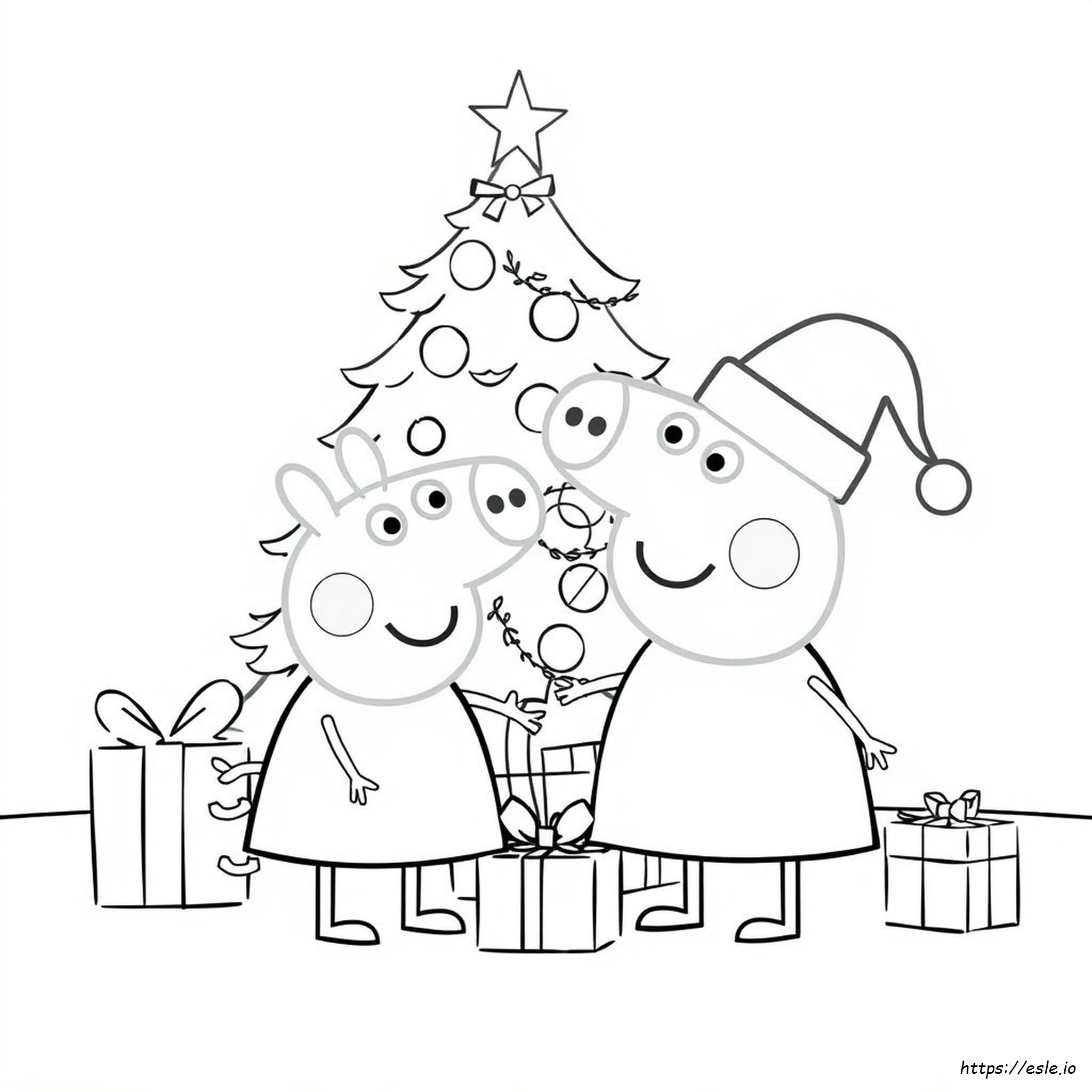 Peppa Pig Natale Disegni Da Colorare