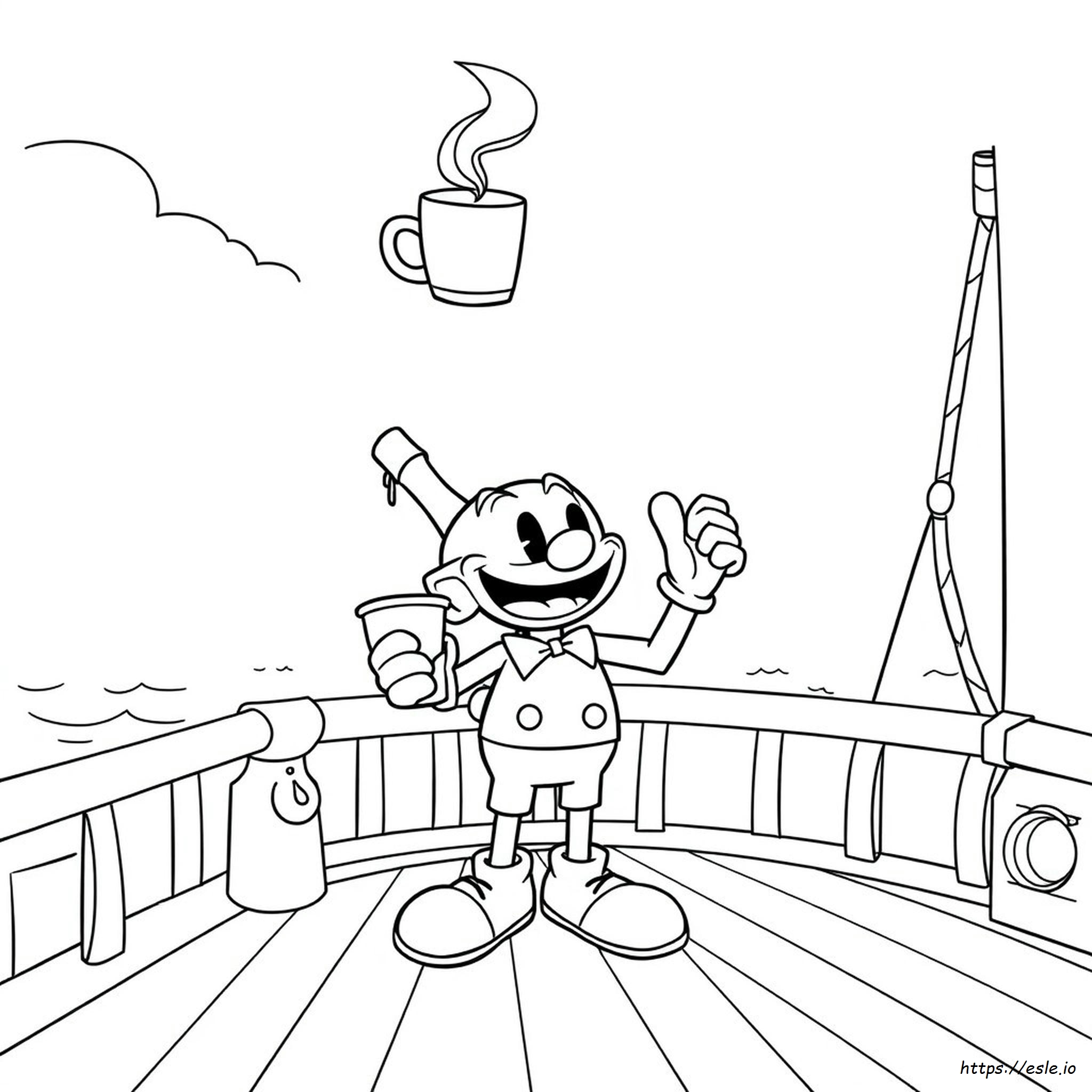 Kolorowanki Cuphead Do Druku
