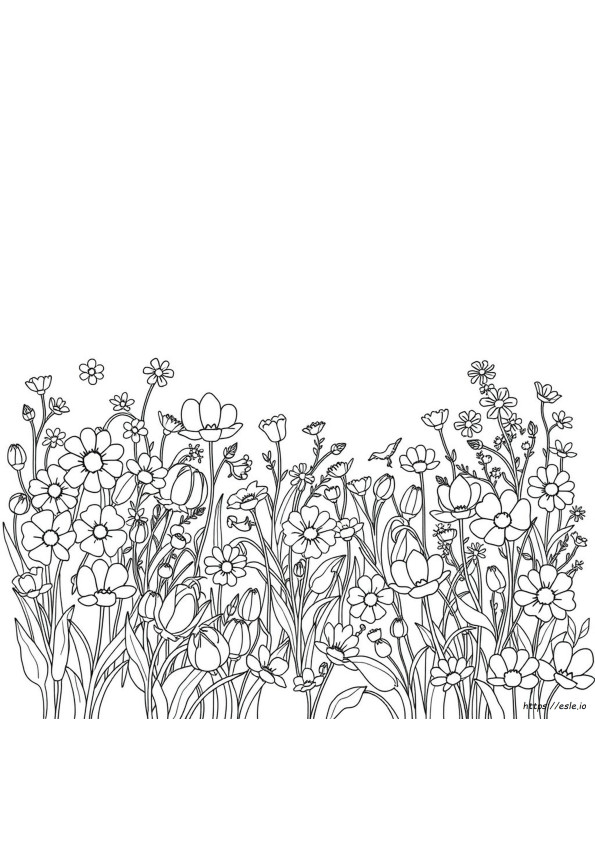 Páginas Coloreadas Del Mundo De Flores De Johanna Basford