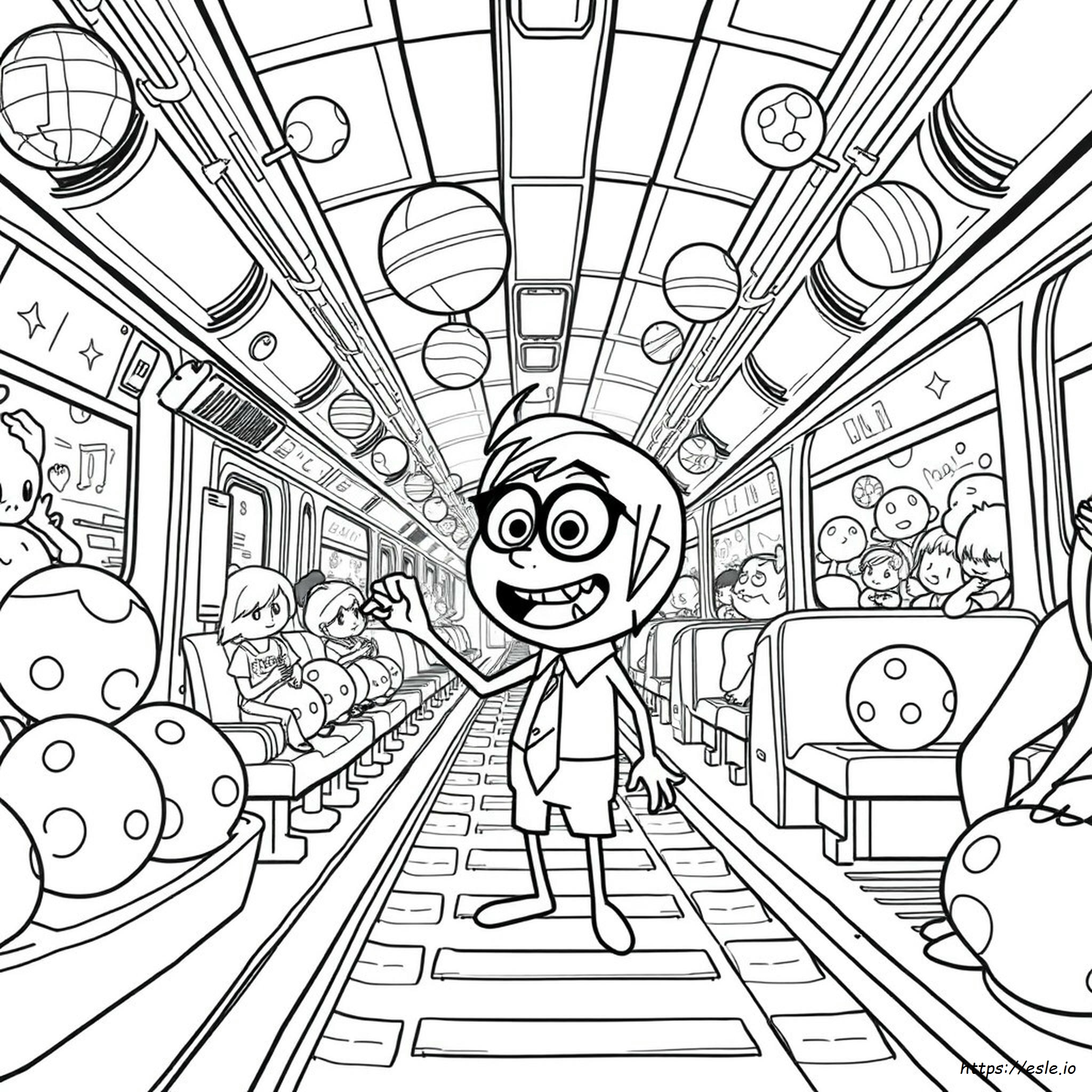 Locandina Inside Out 2 Da Colorare