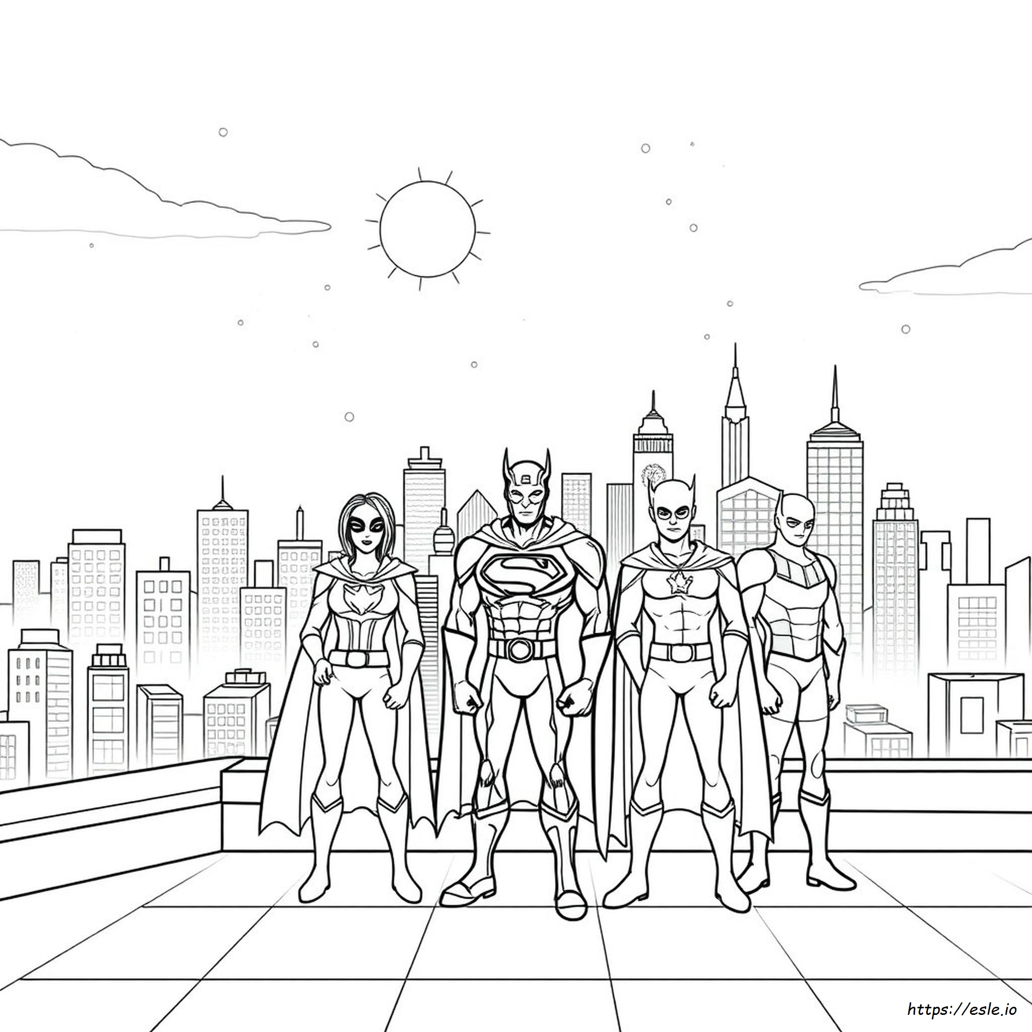 Free Printable Superhero Coloring Pages