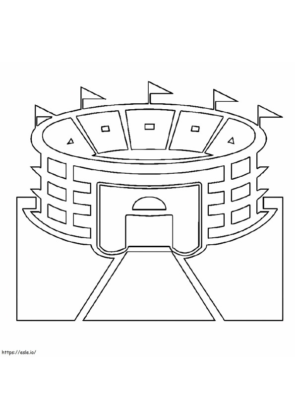 Stadium To Color coloring page