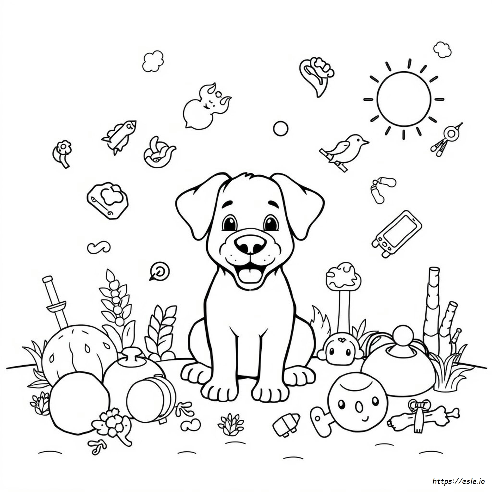 Spot The Dog Coloring Pages