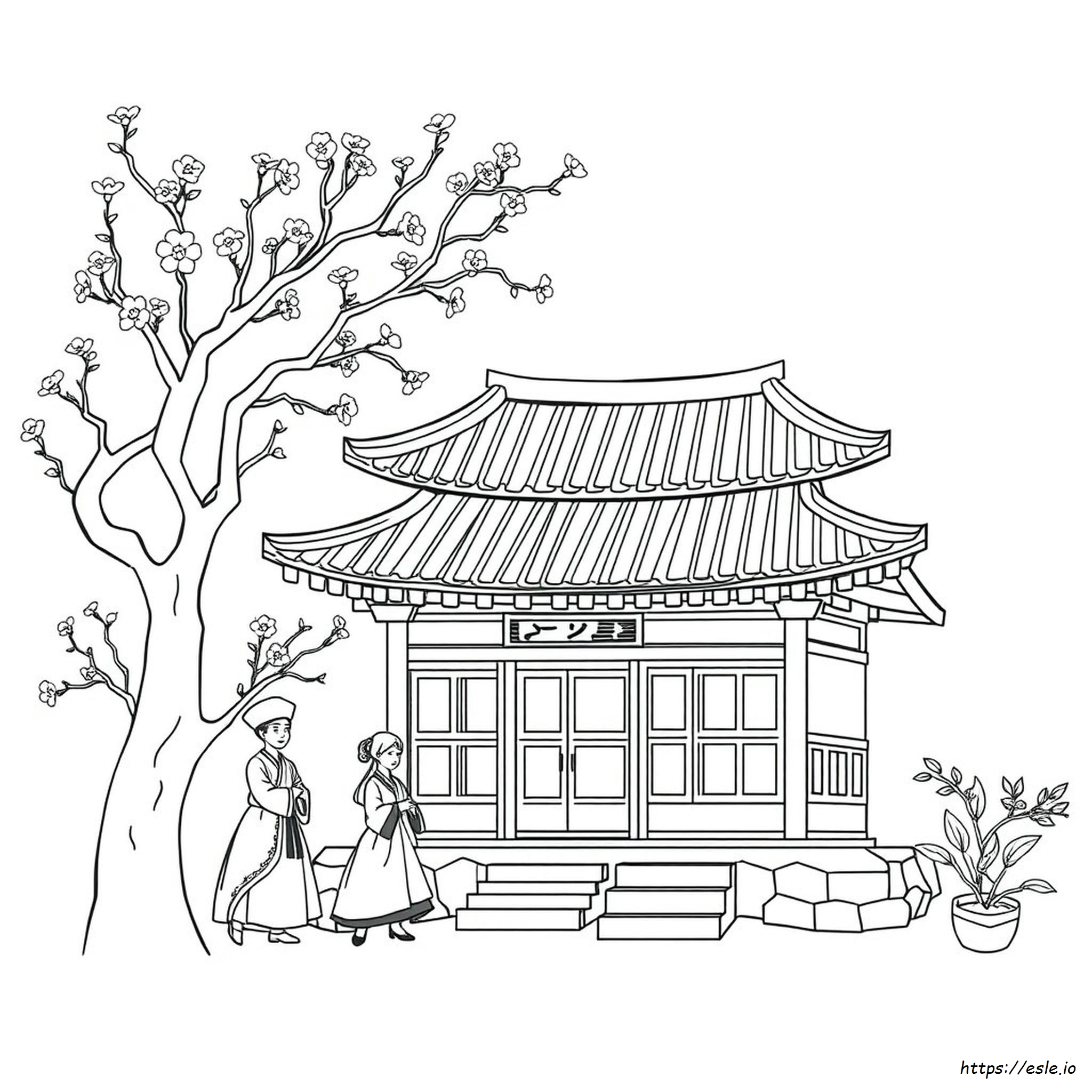 Printable Korean Coloring Pages