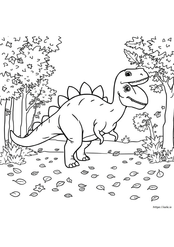 Syksyn Dinosaurus Värityskuvat
