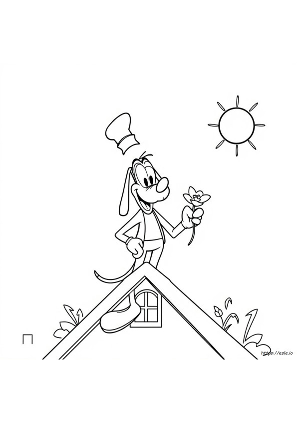 Goofy Kleurplaat