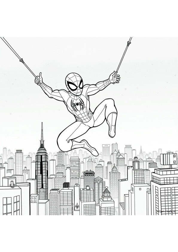 El Sorprendente Hombre Araña Para Colorear