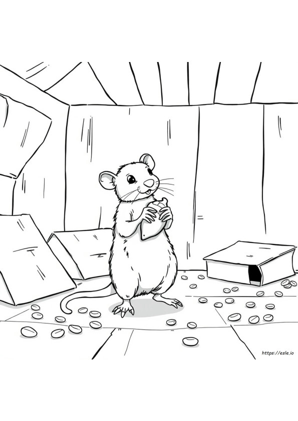Realistische Ratte Ausmalbilder