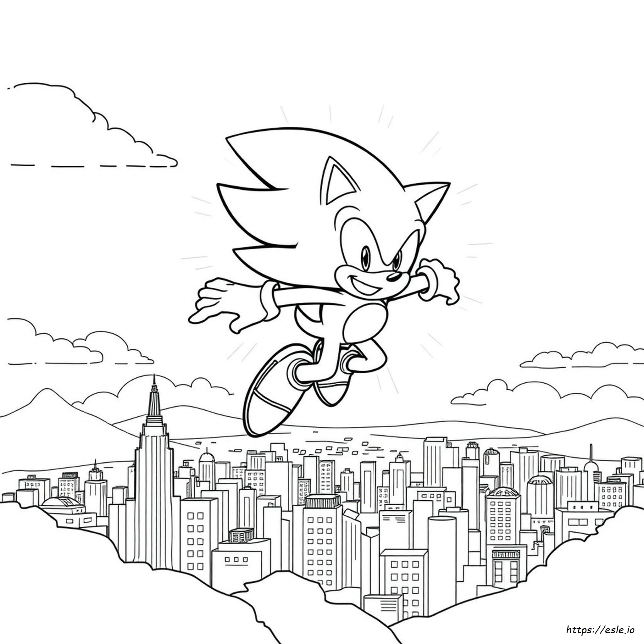 Super Sonic Coloring Pages Online