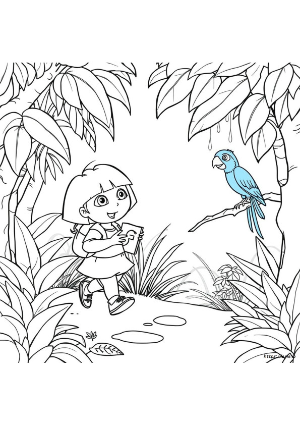 Dora Para Colorir