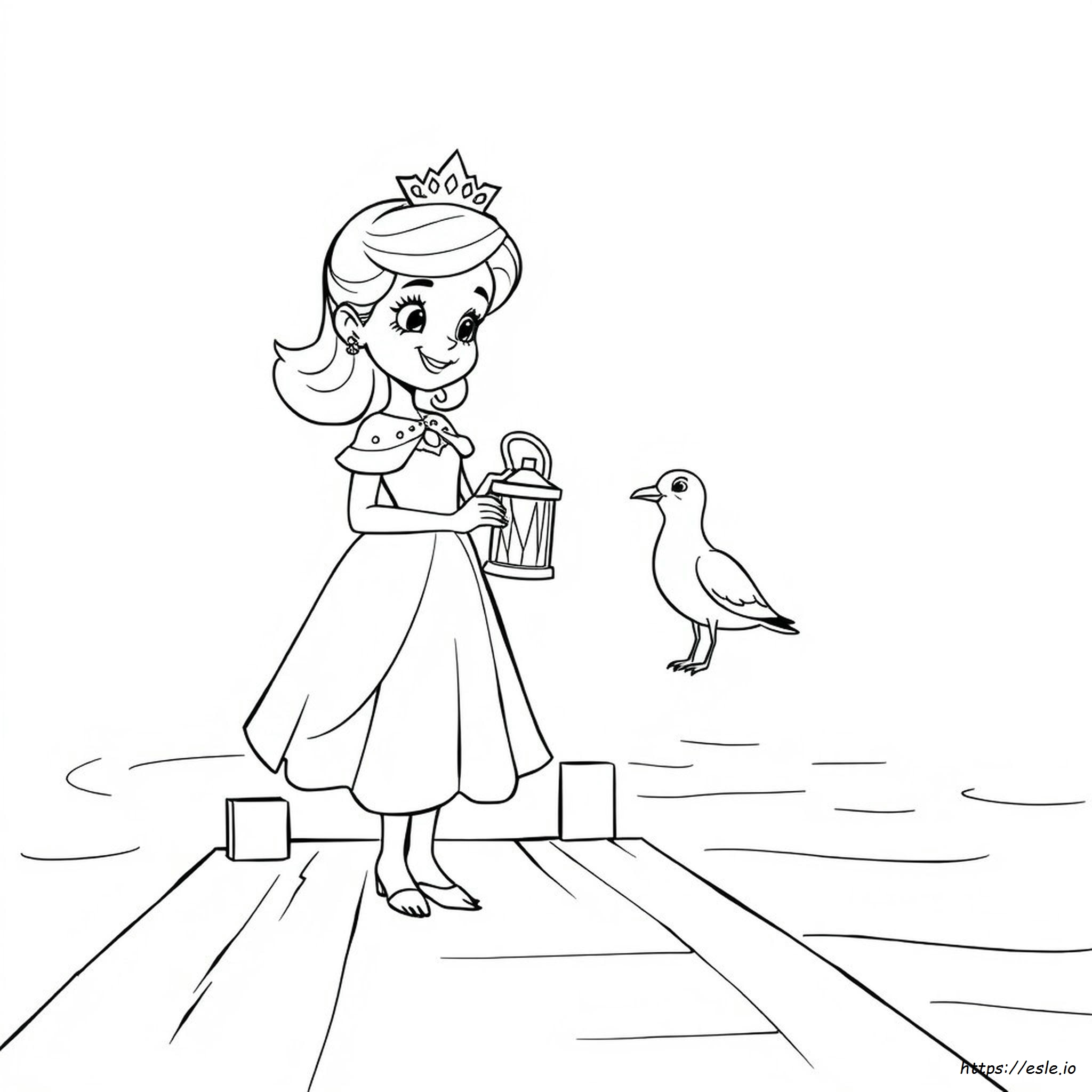 Disegni Da Colorare Della Principessa Nella