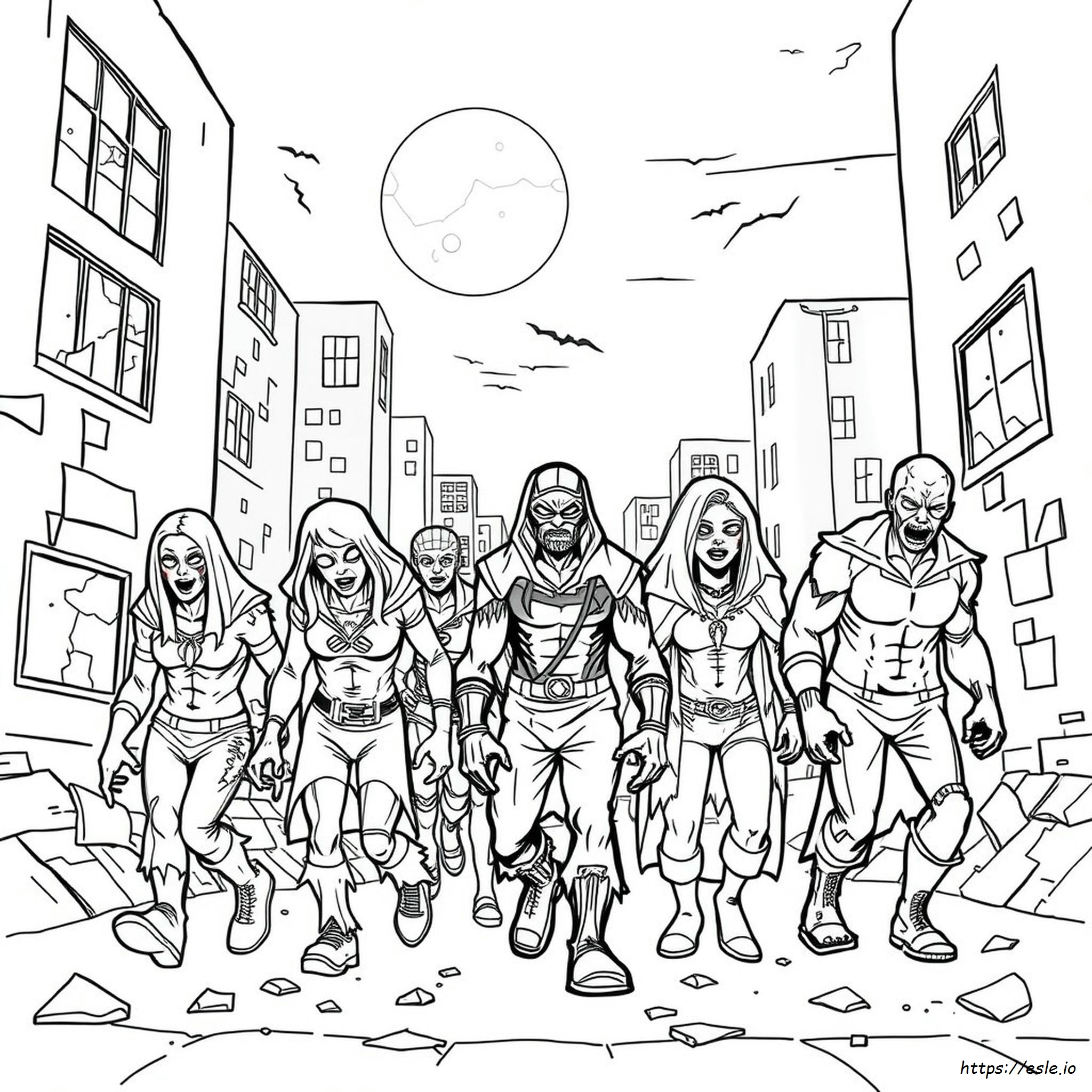 Marvel Zombies Coloring Pages