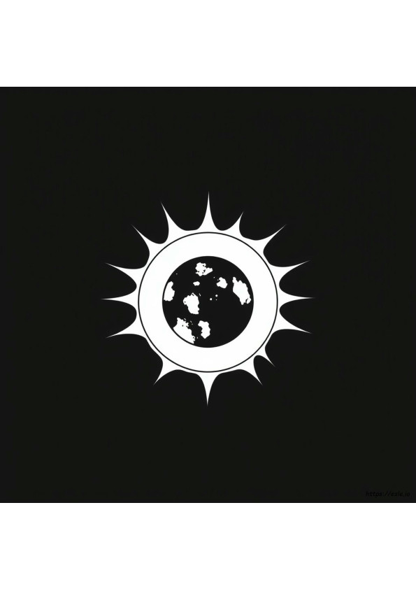 Coloriage Éclipse Solaire À Imprimer Pdf