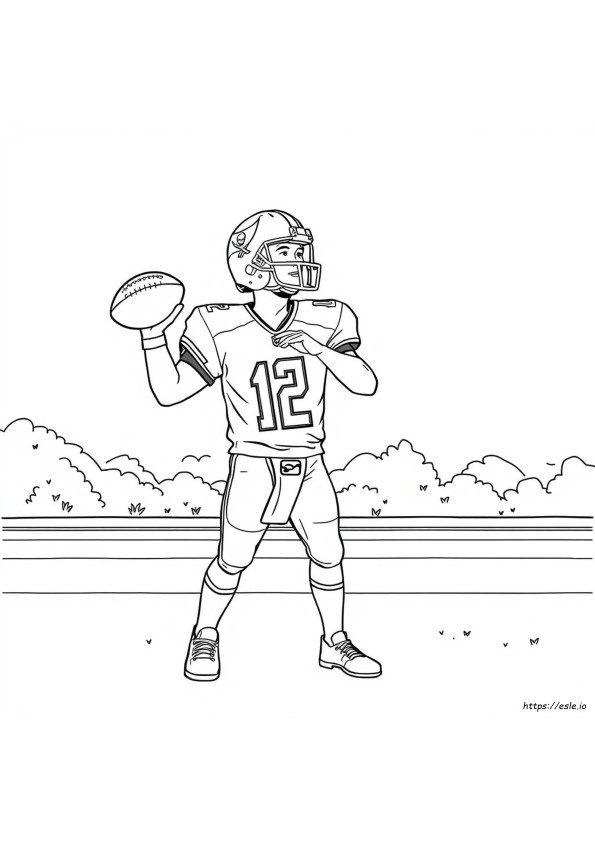 Tom Brady Kolorowanki Buccaneers