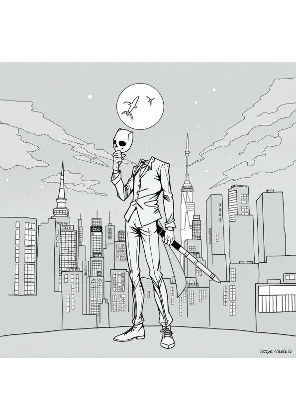 Ken Kaneki Tokyo Ghoul Coloring Pages