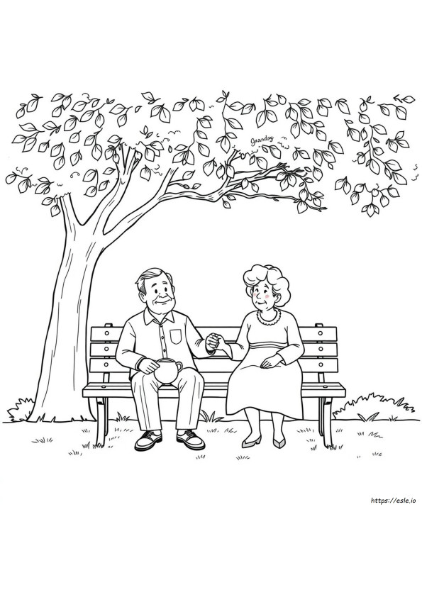 Coloring Pages Of Grandparents