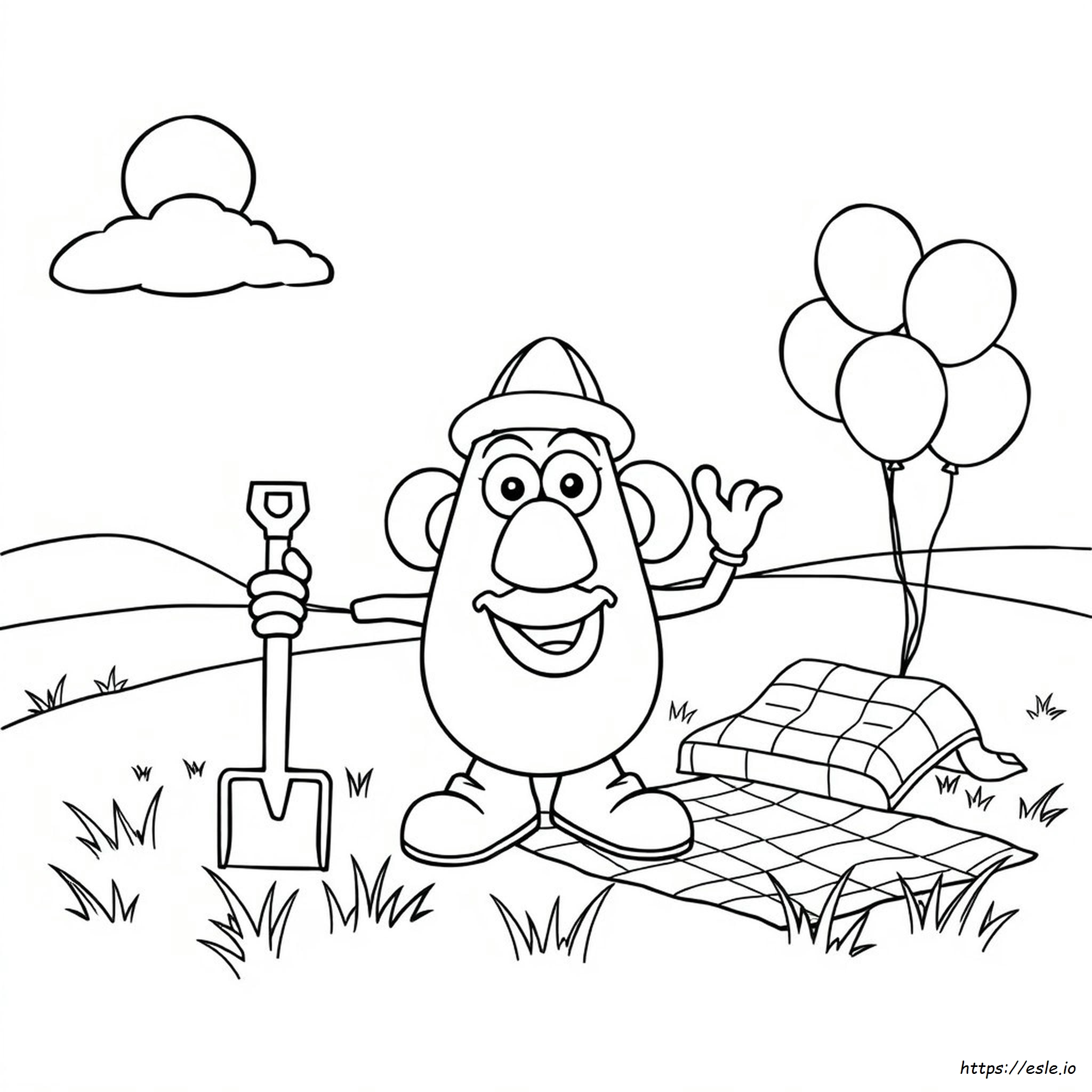 Mr Potato Head Coloring Pages Free