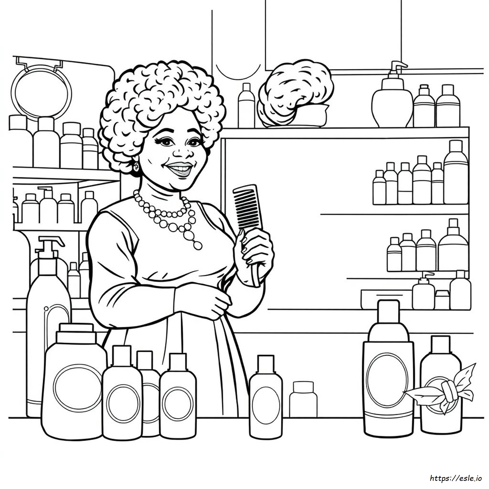 Madam Cj Walker Coloring Page
