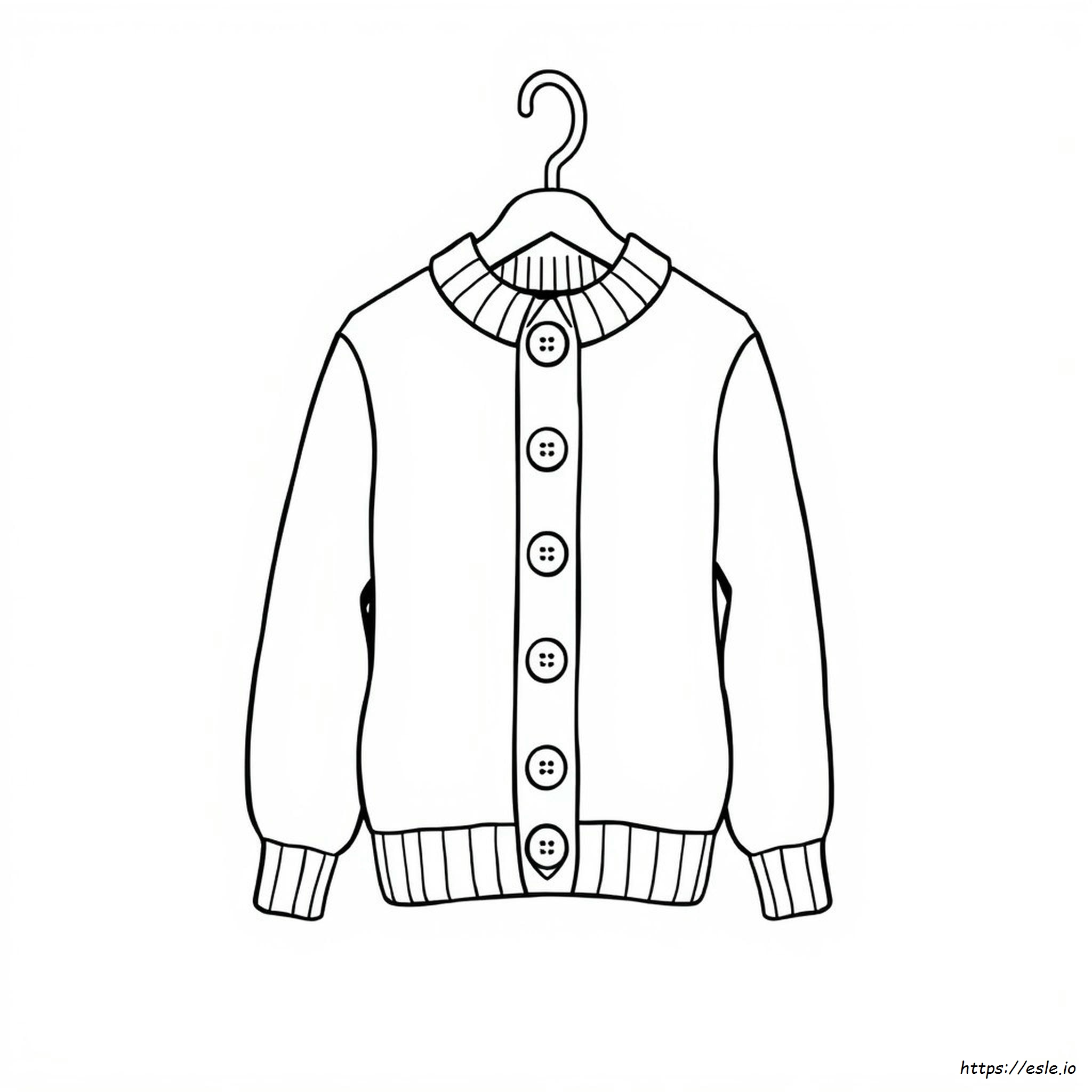 Blank Sweater Coloring Page