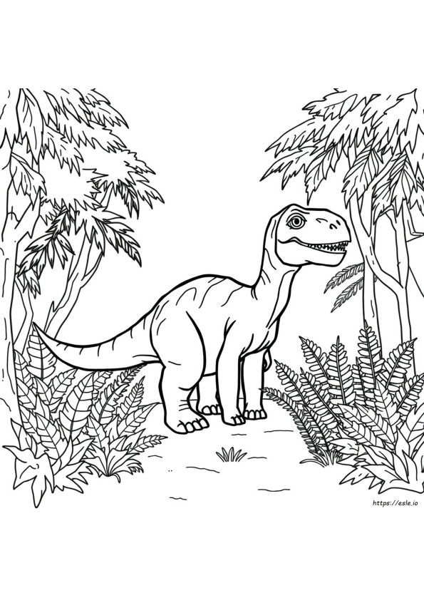 Dinosaurukset Värityskuva