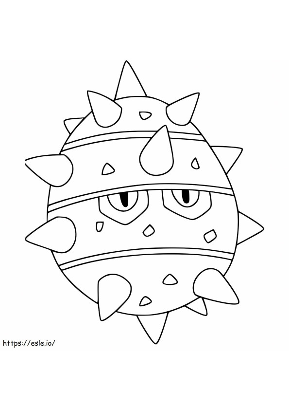 Ferroseed Pokemon coloring page