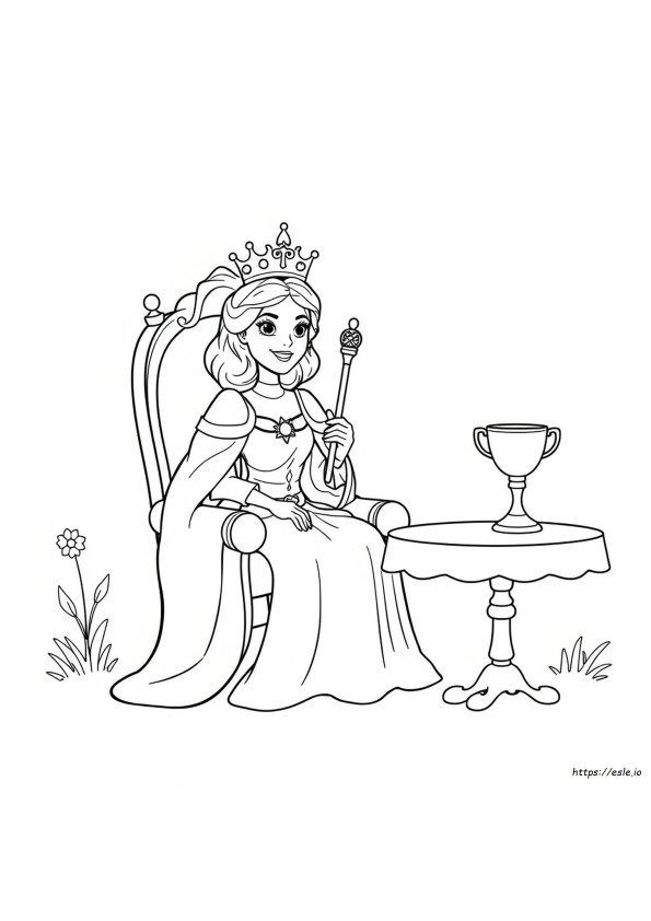 Queen Drawing For Colouring
