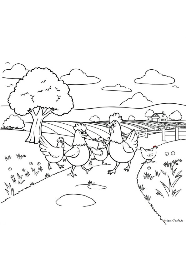 Henny Penny Coloring Pages