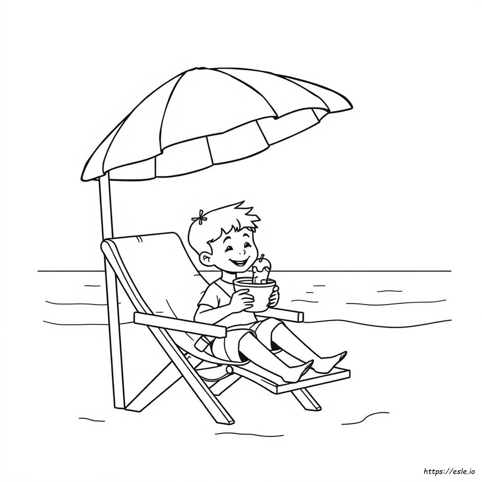 Vacanță De Vară De Colorat Imprimabilă