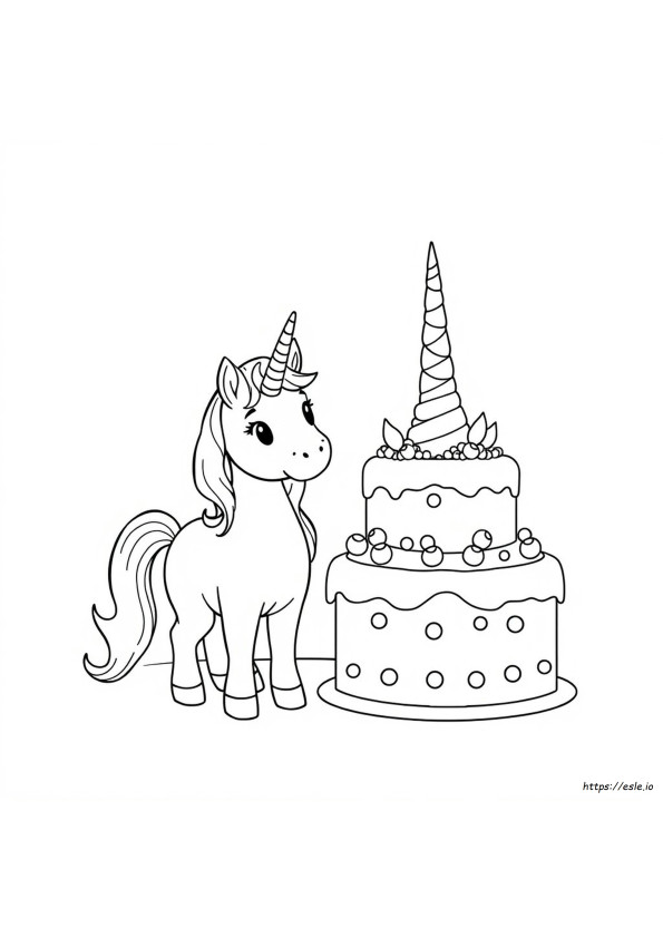 Kue Unicorn Untuk Diwarnai