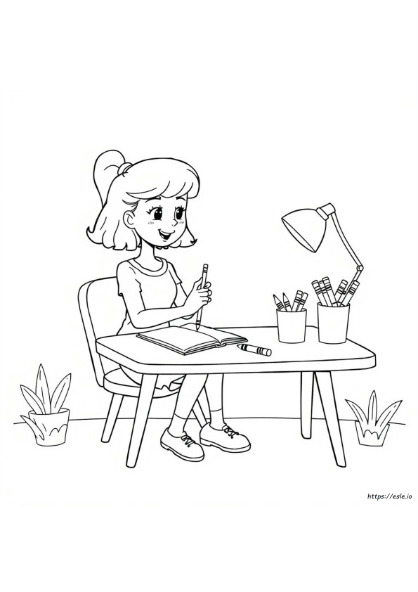 Sally Colouring Pages