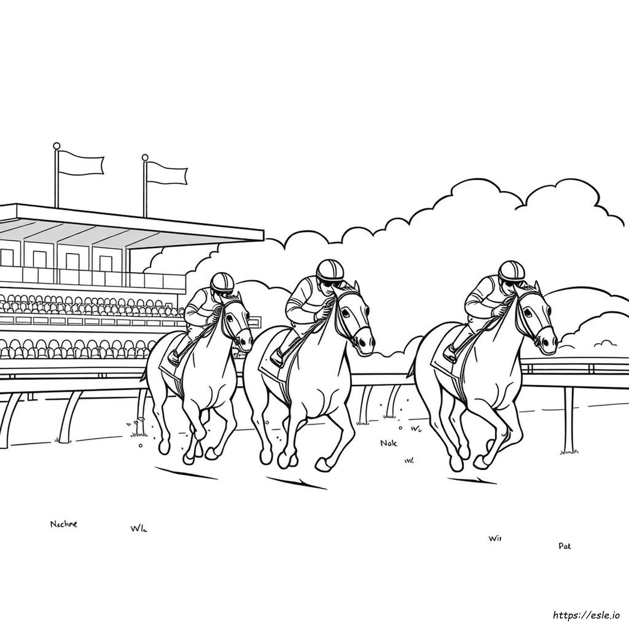 Jockey Silks Coloring Page
