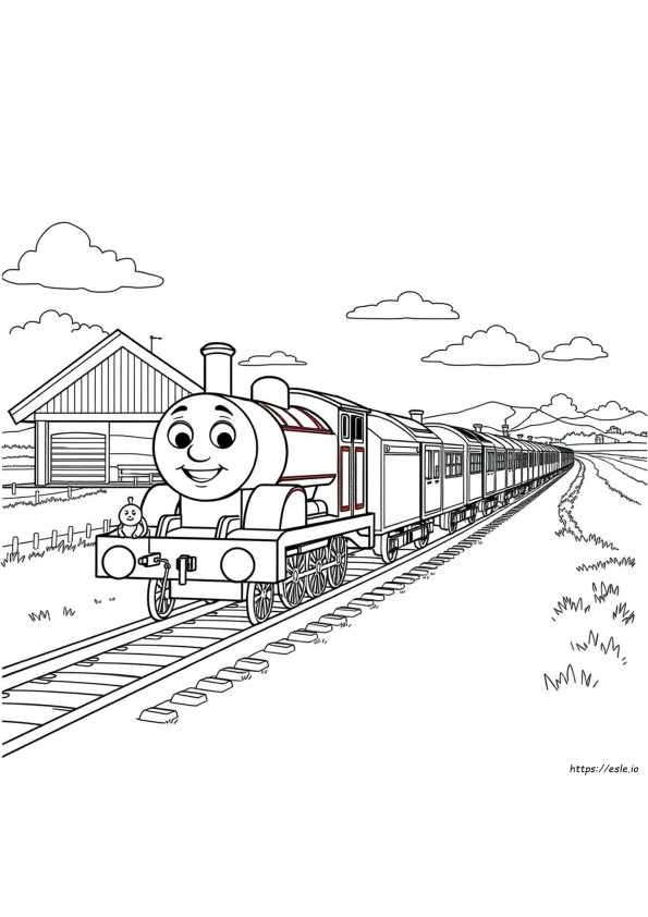 Coloriages Thomas Le Petit Train À Imprimer