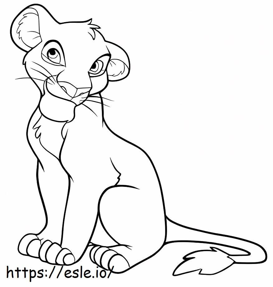 Great Simba coloring page