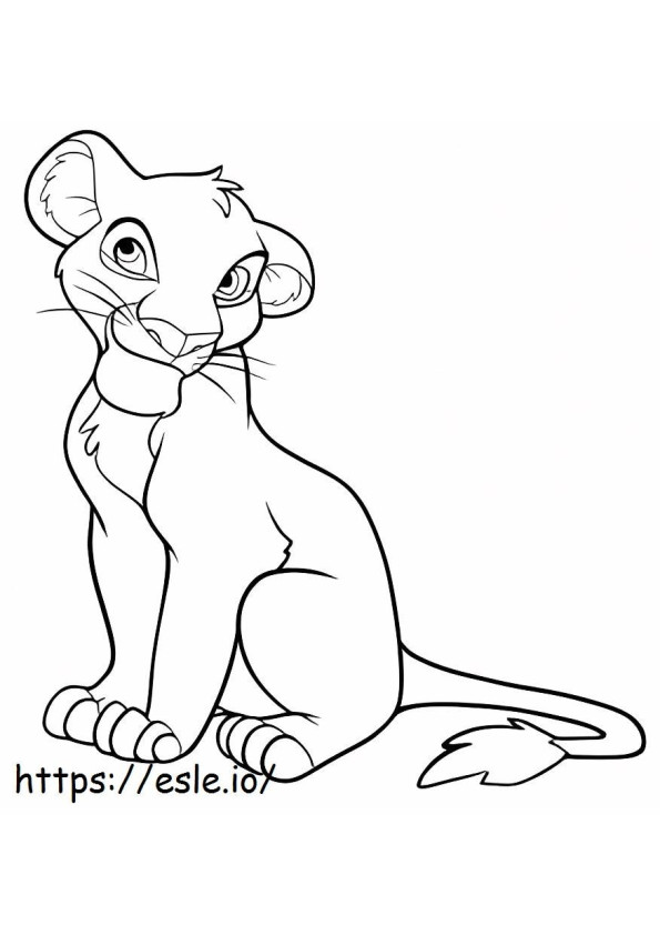 Great Simba coloring page