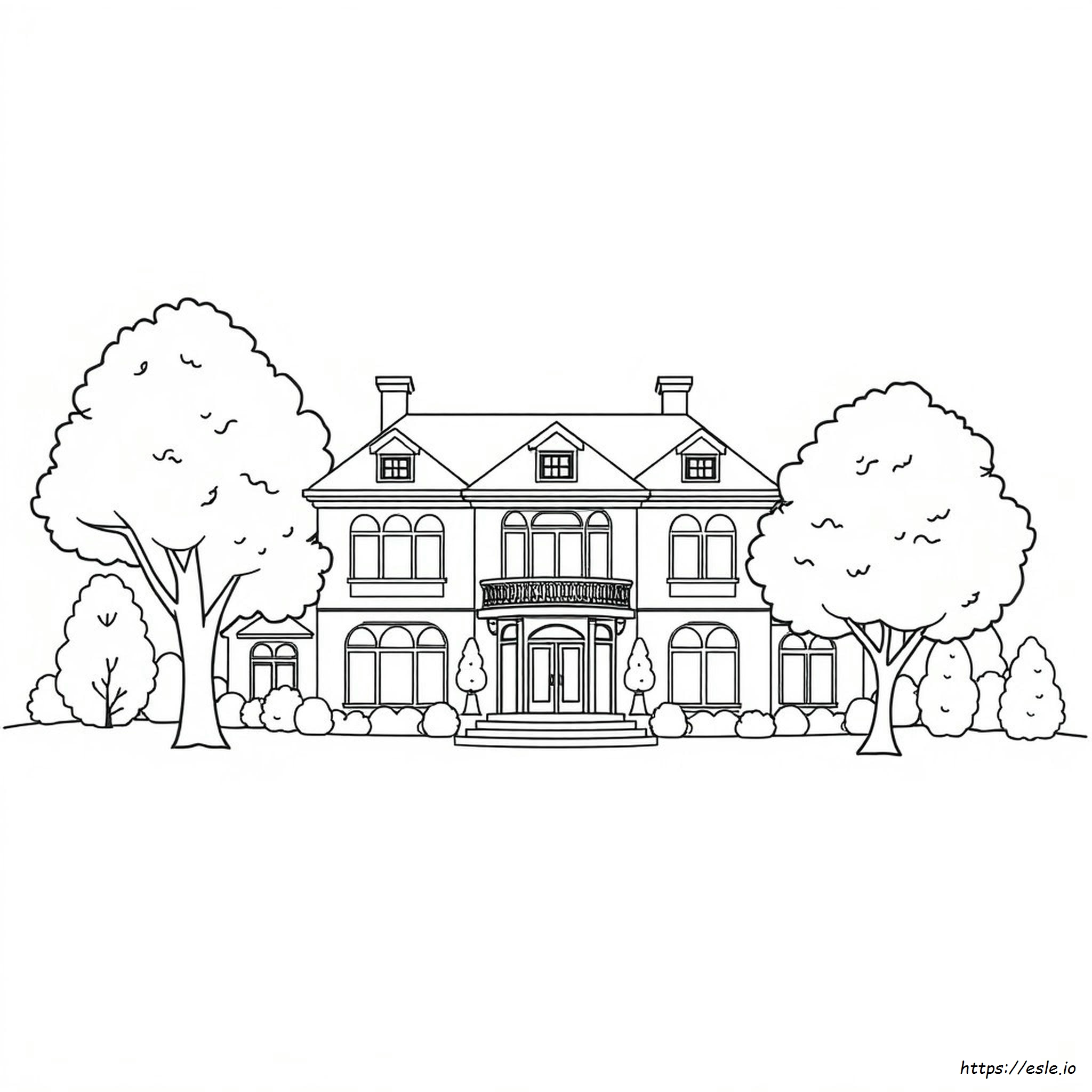 Coloring Pages Of Mansions