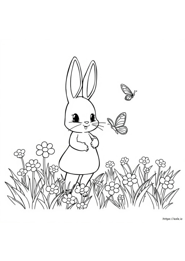 Spring Bonnie Da Colorare E Stampare