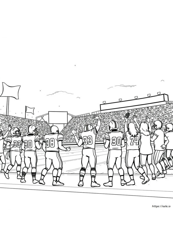 Football Homecoming Coloring Pages