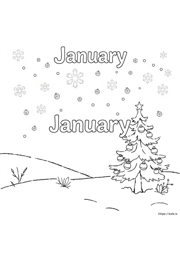 Coloring Pages For The Month Of January