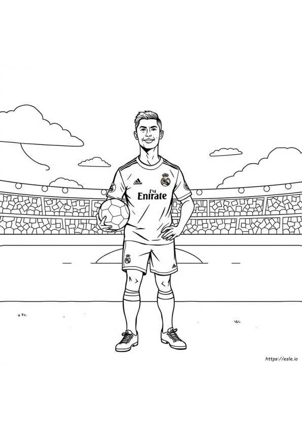 Cristiano Ronaldo Real Madrid Színező Oldalak