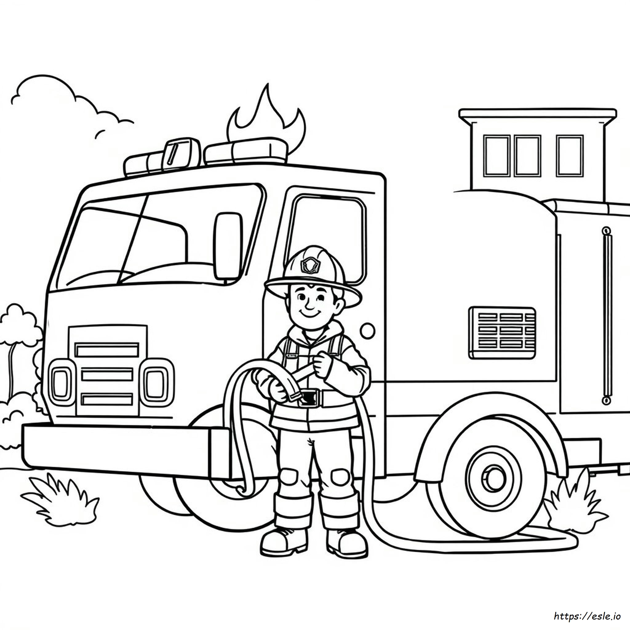 Fireman Coloring Pages To Print
