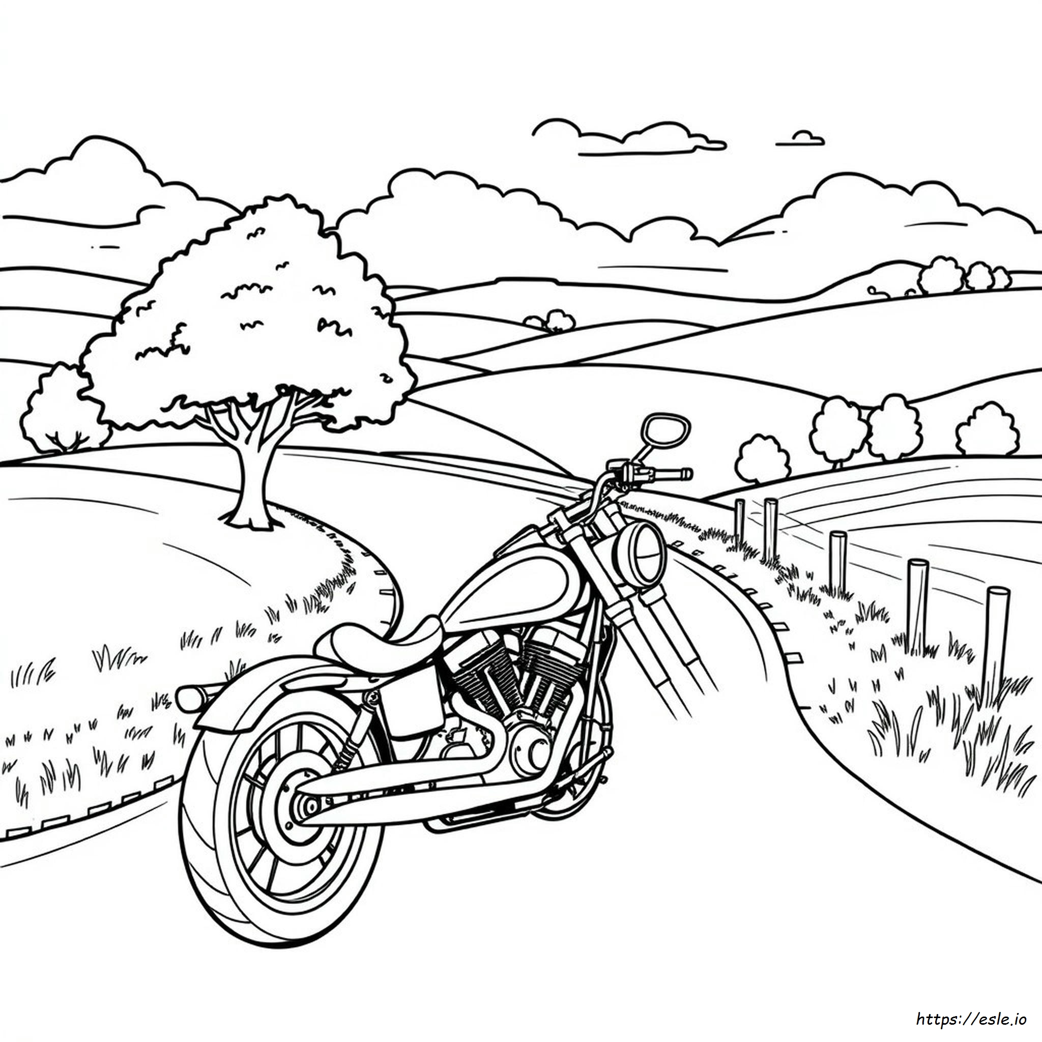 Coloriage Harley Davidson À Imprimer