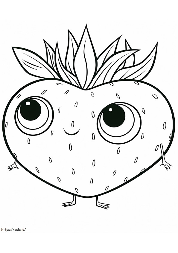 Barry The Strawberry coloring page