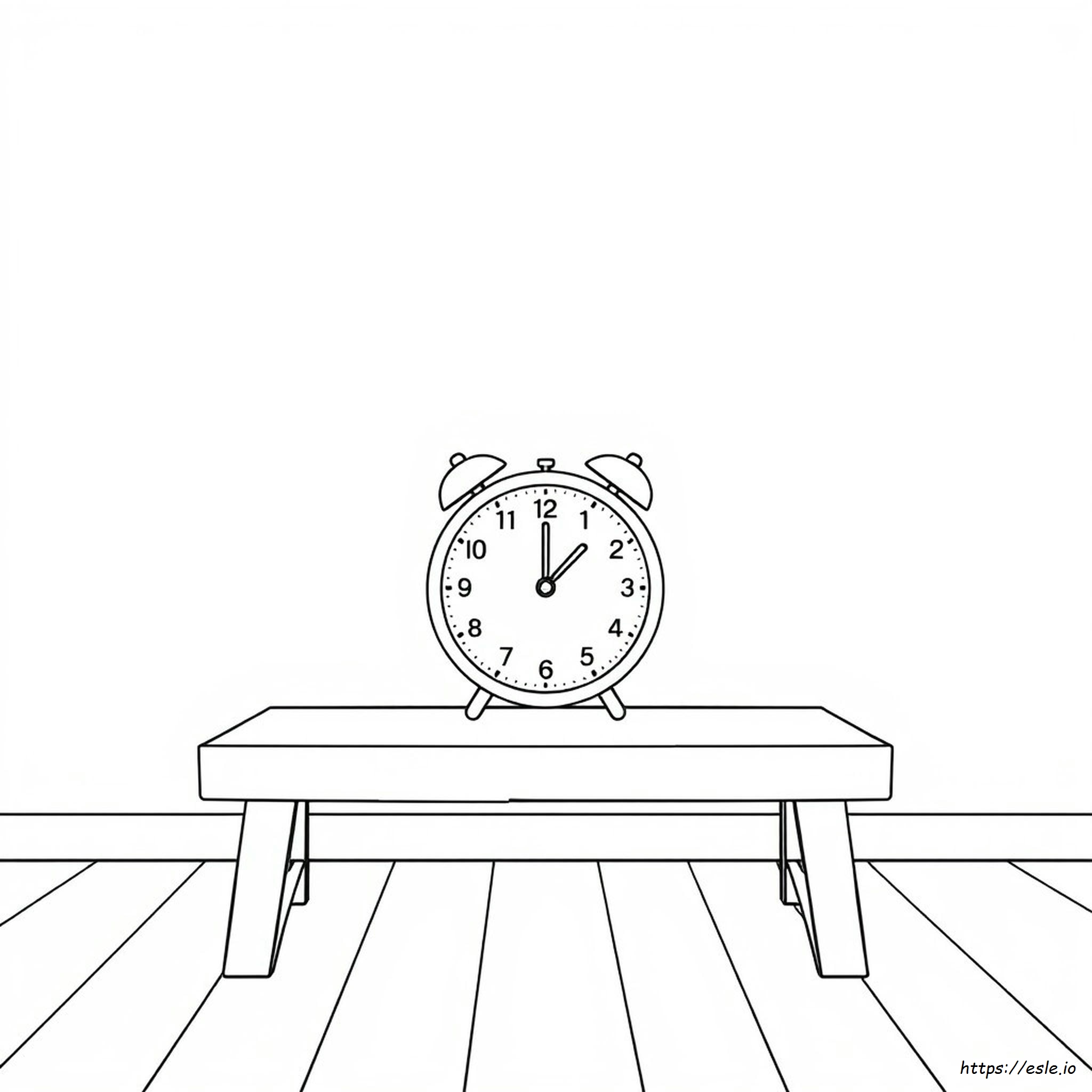 Colouring Picture Of A Clock