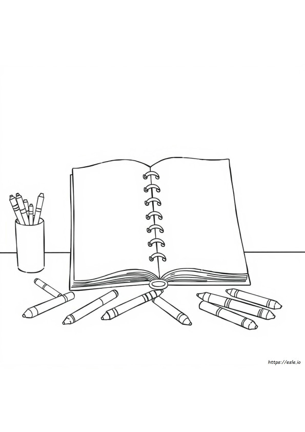 Gambar Mewarnai Buku Catatan Yang Dapat Dicetak