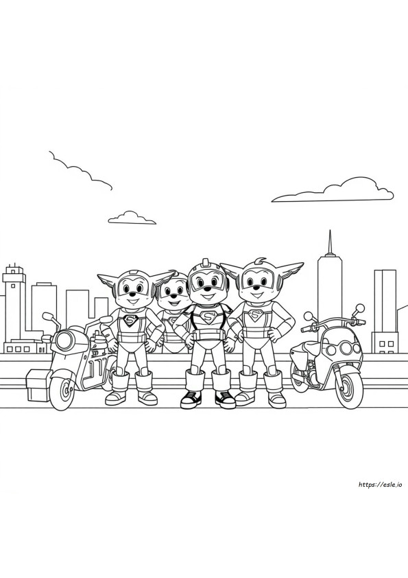Super Wings Ausmalbilder